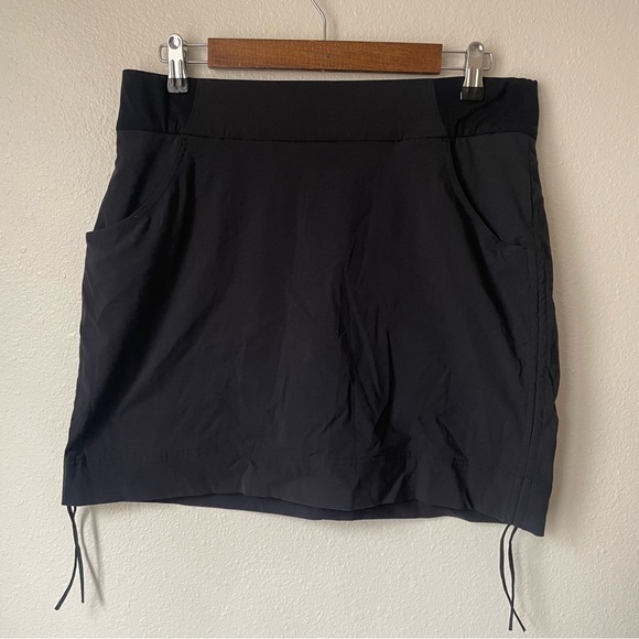 Columbia Dresses & Skirts - Size L Womens Columbia Anytime Casual Skirt Skort 17" Omni-Shield Black Stretch